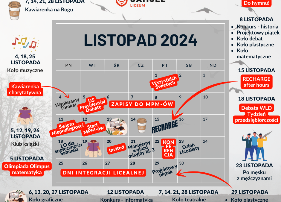 Wdzięczność – temat przewodni listopada