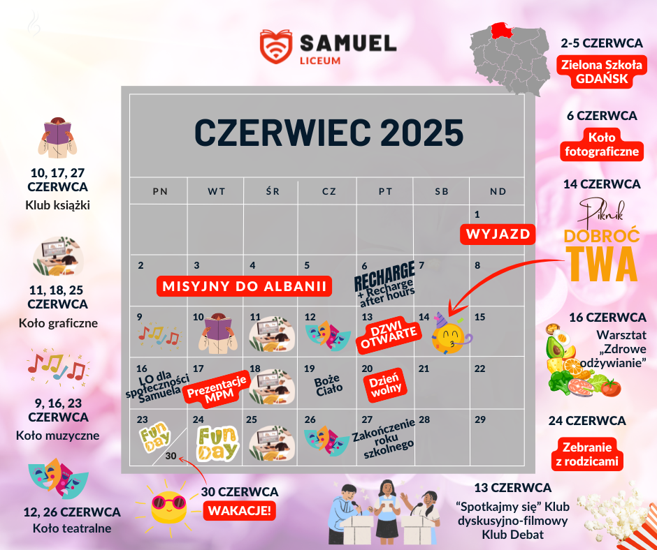 Kalendarium - aktywny czerwiec